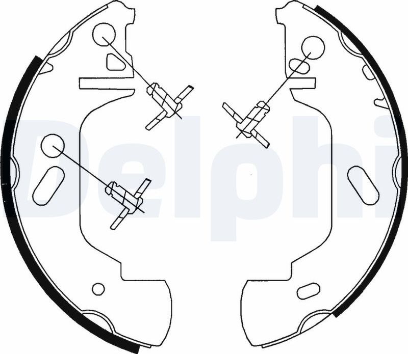 Тормозные колодки Delphi. Артикул LS1701