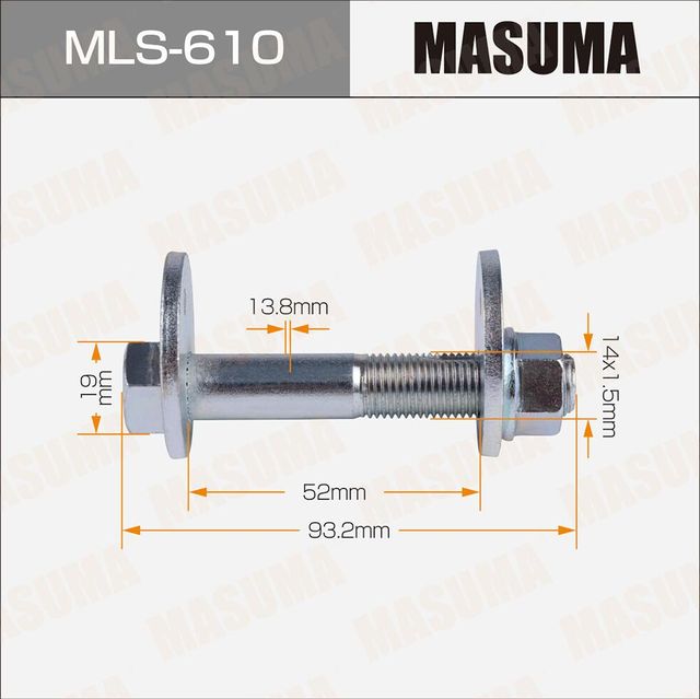 Болт развальный Mazda (MLS-610) MASUMA. Артикул MLS610