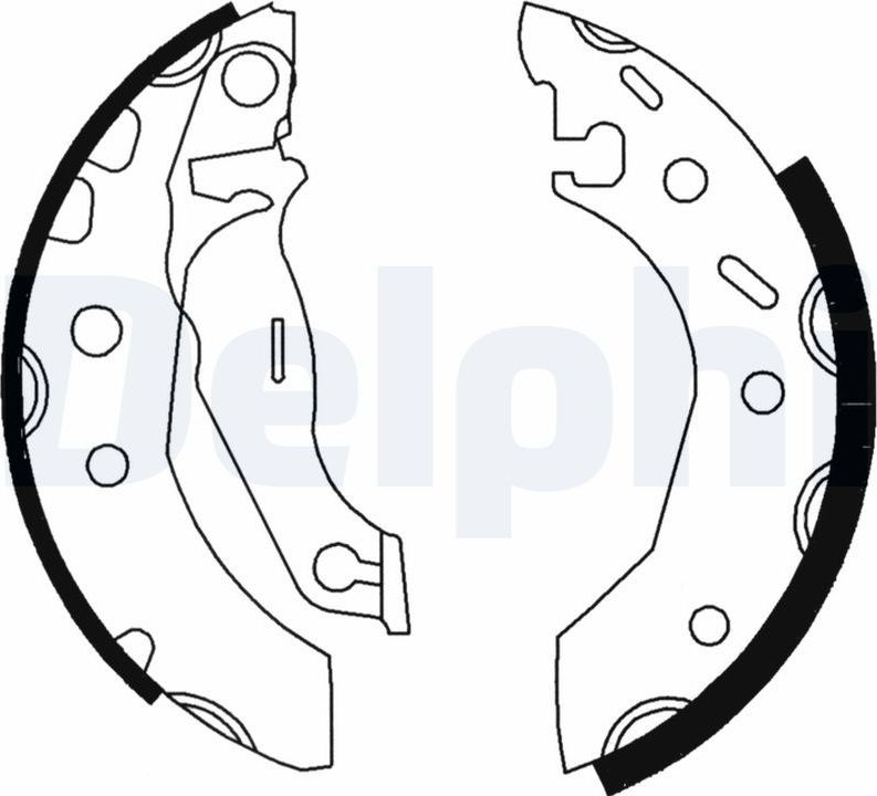 Тормозные колодки Delphi. Артикул LS1728