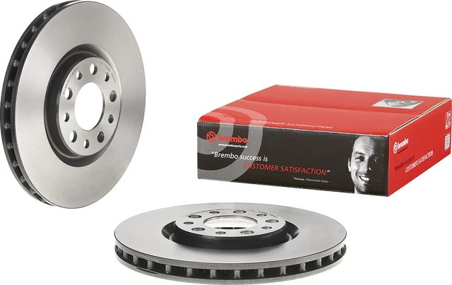 Тормозной диск Brembo PRIME LINE - UV Coated передний для Alfa Romeo 159 2005-2011. Артикул 09.9363.11