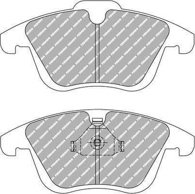 Тормозные колодки FERODO RACING DS2500 для Audi A4 IV (B8) 2007-2015. Артикул FCP4045H