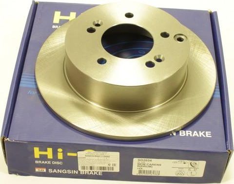 Тормозной диск Sangsin Hi-Q. Артикул SD2034