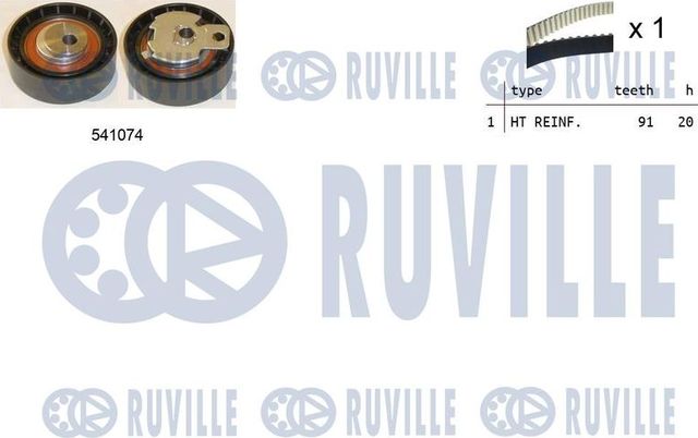 Натяжной ролик (натяжитель) ремня ГРМ Ruville. Артикул 550001