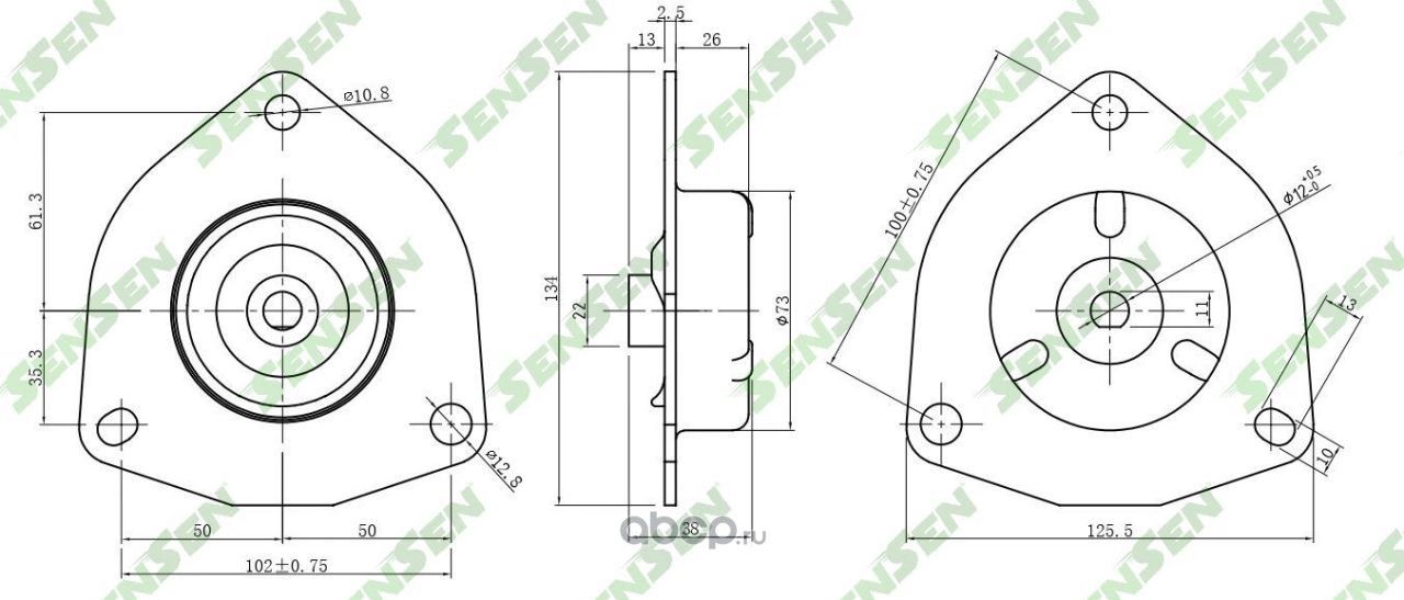 Опора амортизационной стойки (Sensen). Артикул M61205