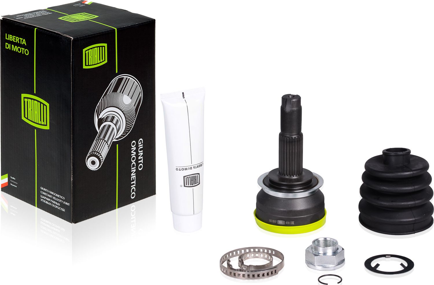 Шрус внутренний (граната) Trialli передний для Chevrolet Cobalt II 2013-2026. Артикул GO 0517