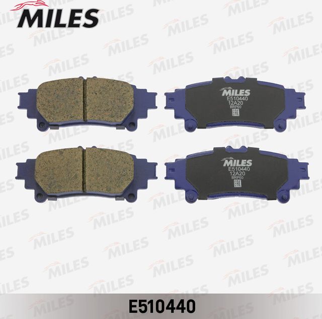 Тормозные колодки Miles (Керамика). Артикул E510440