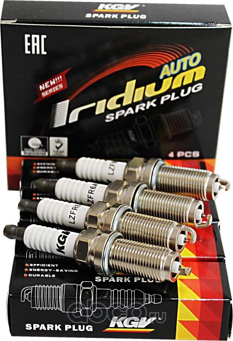 Свеча зажигания KGV MITSUBISHI GRANDIS (NA_W) 2.4, MITSUBISHI OUTLANDER I (CU_W) KGV. Артикул LZFR6AI