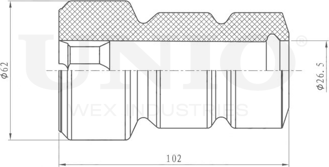 Отбойник амортизатора (Unio). Артикул DUC-40027