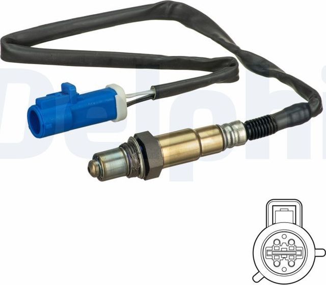 Лямбда-зонд (кислородный датчик) Delphi. Артикул ES20646-12B1
