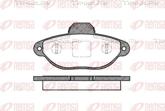 Тормозные колодки Remsa передние для Fiat Seicento I 1997-2010. Артикул 0414.20
