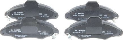 Тормозные колодки Bosch. Артикул 0 986 424 644