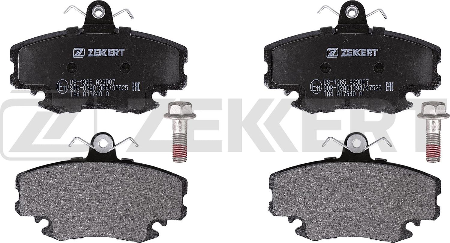 Тормозные колодки Zekkert передние/задние для Lada Largus I 2012-2026. Артикул BS-1365