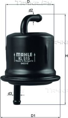 Топливный фильтр Mahle для Suzuki Wagon R+ II 2003-2008. Артикул KL 515