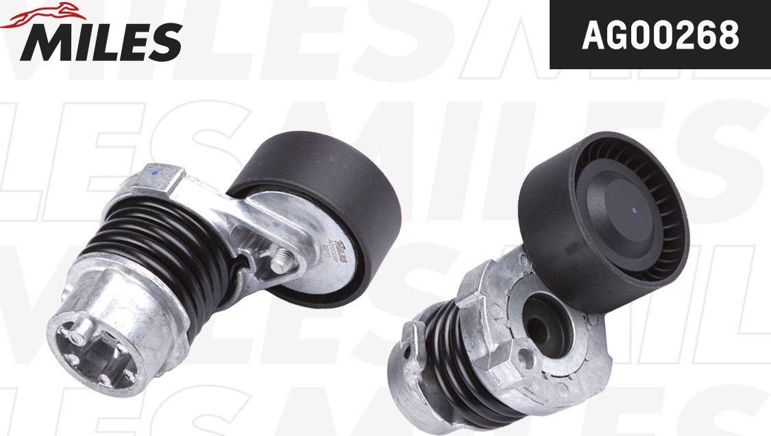 Натяжной ролик (натяжитель) приводного клинового зубчатого ремня Miles. Артикул AG00268
