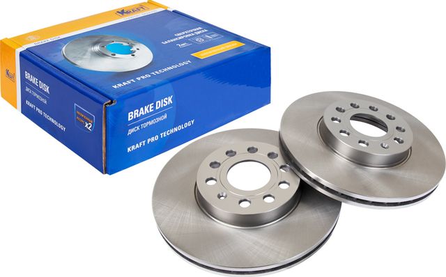 Диск тормозной SKODA YETI 09- перед. D288mm (Kraft). Артикул KT016042