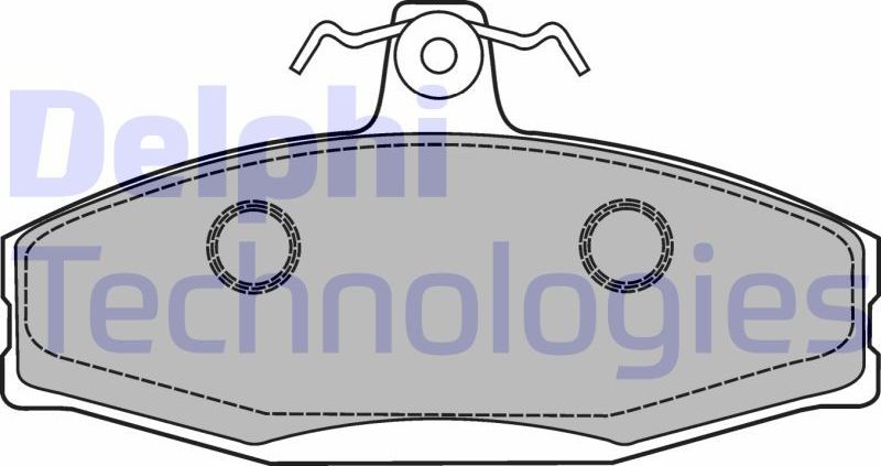Тормозные колодки Delphi (Low-Metallic). Артикул LP1429