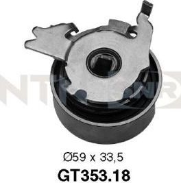 Натяжной ролик (натяжитель) ремня ГРМ NTN / SNR. Артикул GT353.18