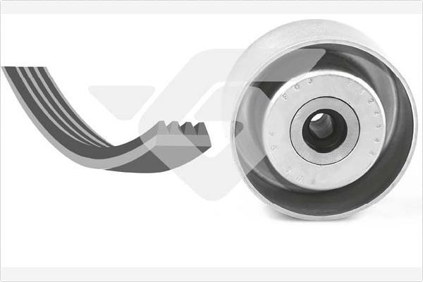 Приводной ремень поликлиновой с роликами (комплект) Hutchinson для Citroen C2 2003-2012. Артикул KHV 208