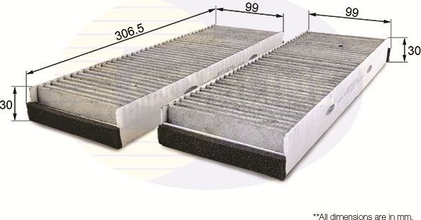 Салонный фильтр Comline для Audi R8 II (4S) 2015-2026. Артикул EKF164A