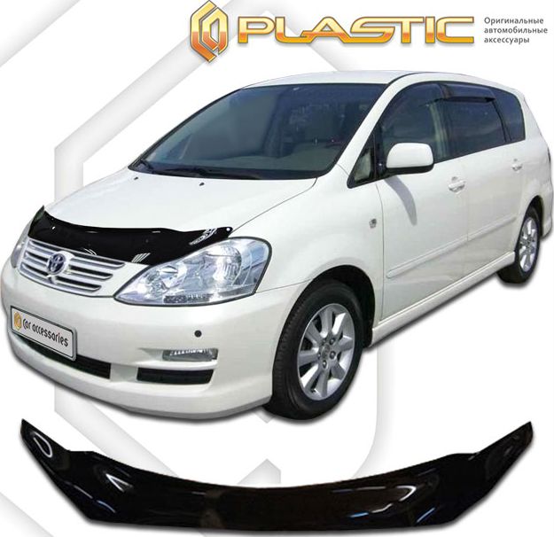 Дефлектор СА Пластик для капота (Classic черный) для Toyota Avensis Verso M21-M26 2004-2009. Артикул 2010010106799