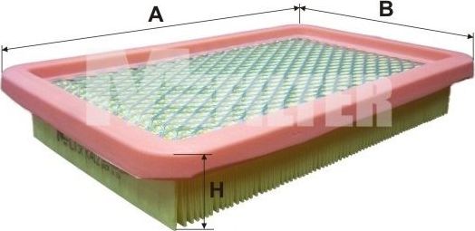 Воздушный фильтр MFilter для Mazda MX-6 1992-1997. Артикул K 412