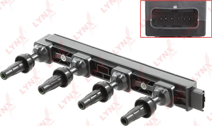 Катушка зажигания LYNXauto. Артикул SPL1267
