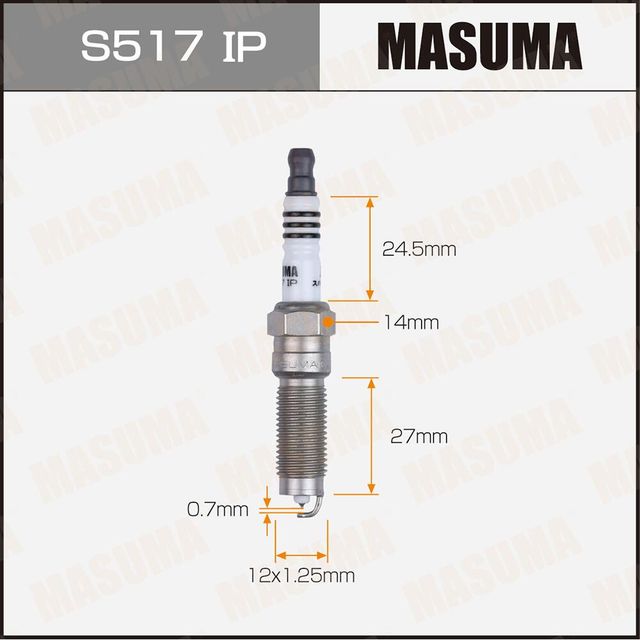 Свеча зажигания Masuma. Артикул S517IP