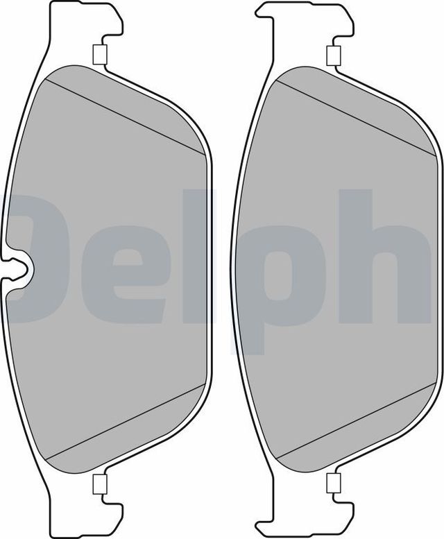 Тормозные колодки Delphi (Low-Metallic) передние для Audi A8 III (D4) 2009-2018. Артикул LP2239