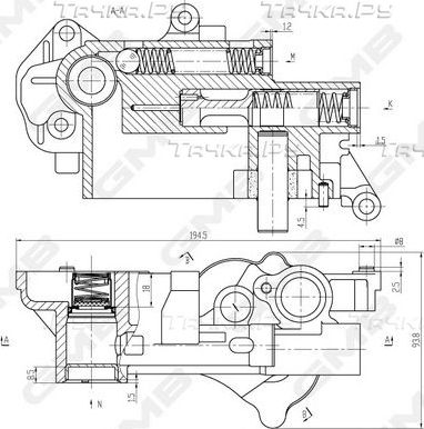 Масляный насос GMB для Volkswagen Passat B6 2005-2011. Артикул GOAS-78A