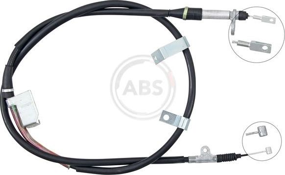 Трос ручника (тросик ручного тормоза) ABS. Артикул K14143