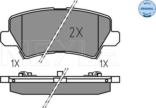 Тормозные колодки Meyle Original. Артикул 025 229 0115