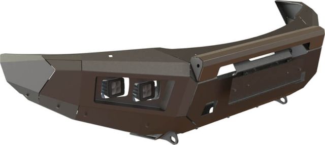 Бампер силовой STC передний для Nissan Patrol Y62 2014-2019 с защитной дугой, противотуманными фарами. Артикул STC-NPY62/14-BF-C1-L1