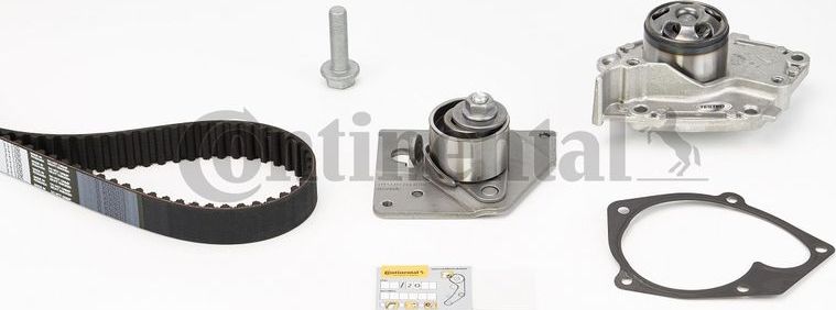 Помпа (водяной насос) с комплектом ремня ГРМ ContiTech для Renault Laguna II 2001-2007. Артикул CT1025WP2