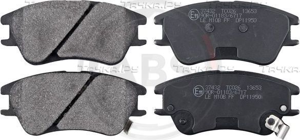 Тормозные колодки ABS передние для Hyundai Atos 1998-2008. Артикул 37432