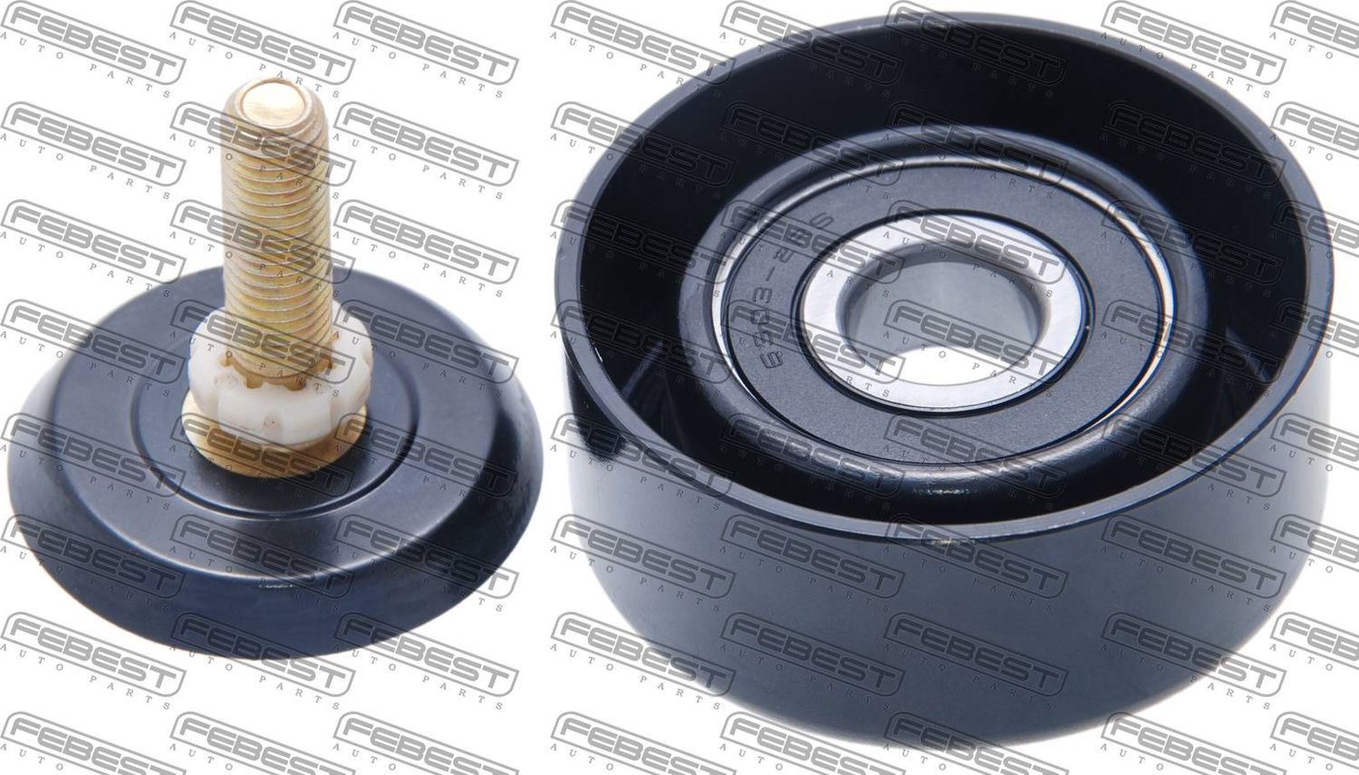 Натяжной ролик (натяжитель) приводного поликлинового ремня Febest. Артикул 1287-CER