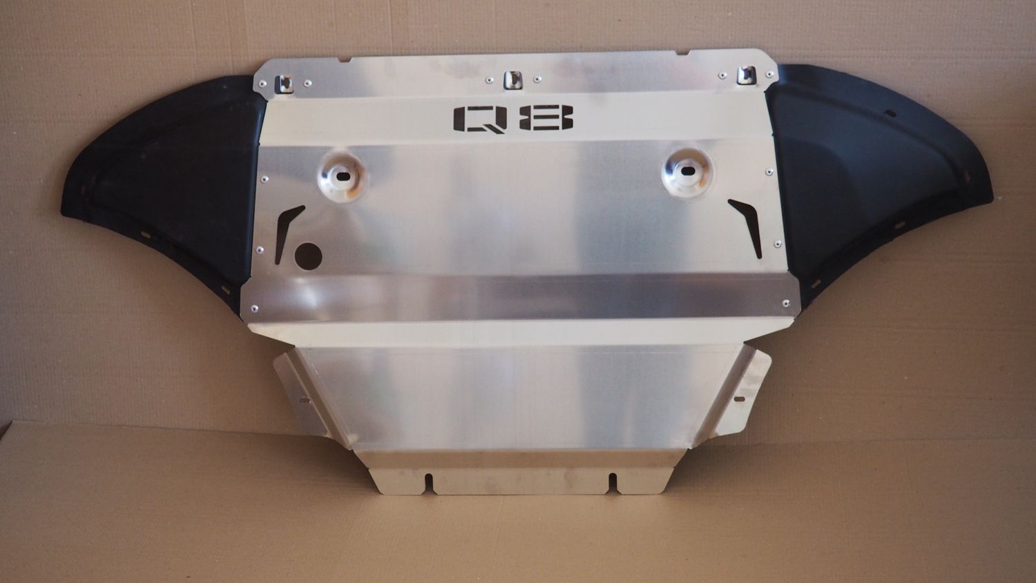 Защита алюминиевая АВС-Дизайн для картера и КПП Audi Q8 2018-09.2020. Артикул 02.13ABC