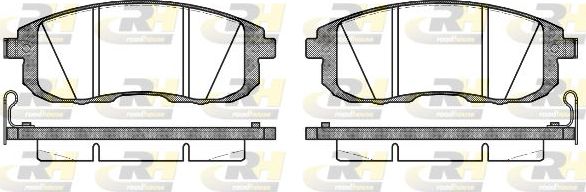Тормозные колодки RoadHouse передние для Nissan Teana J31 2003-2008. Артикул 2293.14