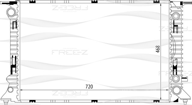 Радиатор AUDI Q5 08 (Free-Z). Артикул KK0107