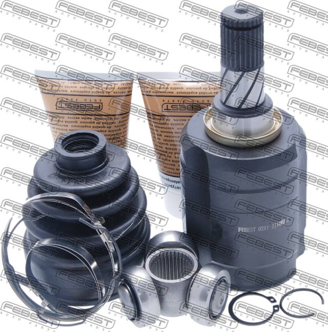 Шрус внутренний (граната) Febest передний левый для Nissan Qashqai I 2007-2010. Артикул 0211-JJ10ELH