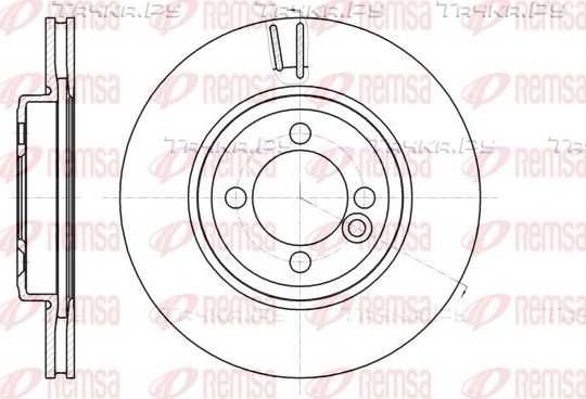 Тормозной диск Remsa передний для MINI Clubman I (R55) 2007-2014. Артикул 61081.10