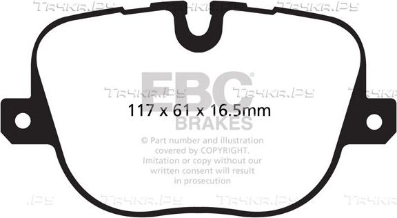 Тормозные колодки EBC Brakes. Артикул DP42068R