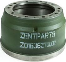 Тормозной барабан Zentparts. Артикул Z01636