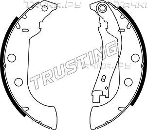 Тормозные колодки Trusting задние для Peugeot 306 1993-2002. Артикул 079.190
