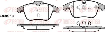 Тормозные колодки Remsa передние для Citroen C5 I 2001-2008. Артикул 1219.00
