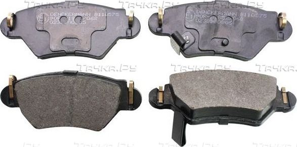 Тормозные колодки Denckermann задние для Opel Zafira A 1999-2005. Артикул B110575