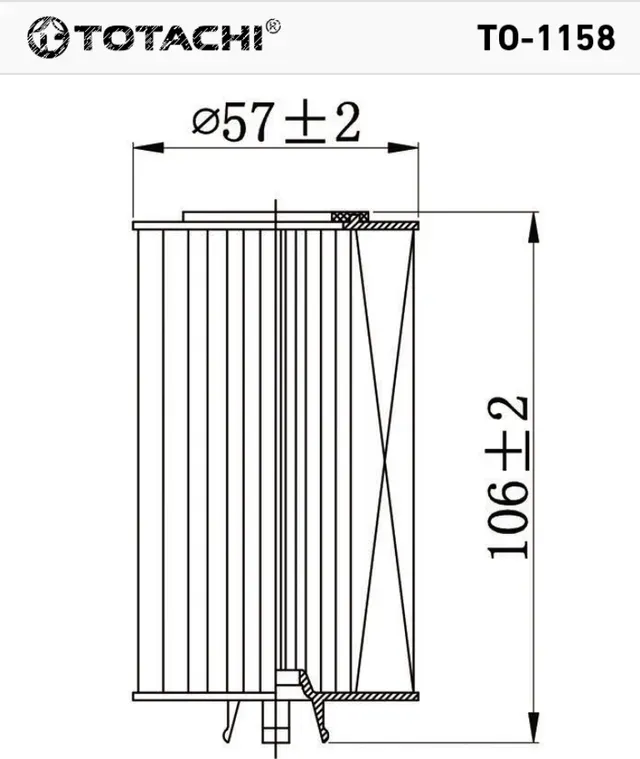 Фильтр масляный TOTACHI TO-1158 5650359 MANN HU 612/2x Totachi. Артикул TO1158
