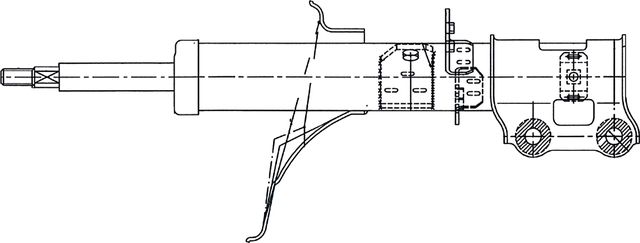 Амортизатор CTR передний правый для Kia Spectra II 2004-2009. Артикул GY1206G