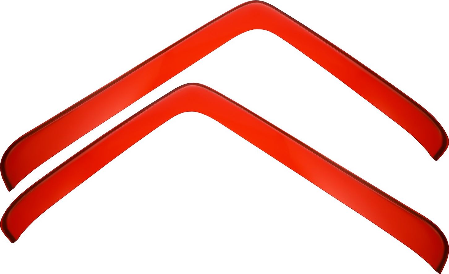 Дефлекторы REIN для окон (накладной) Shacman X6000 грузовик, тягач 2022-2026 Красные. Артикул REINWV1289