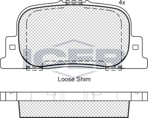 Тормозные колодки Icer. Артикул 181633