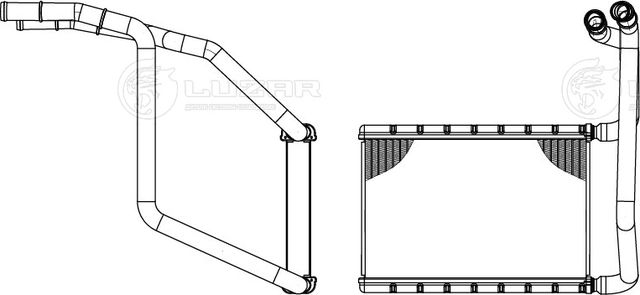 Радиатор печки (Luzar). Артикул LRH1012